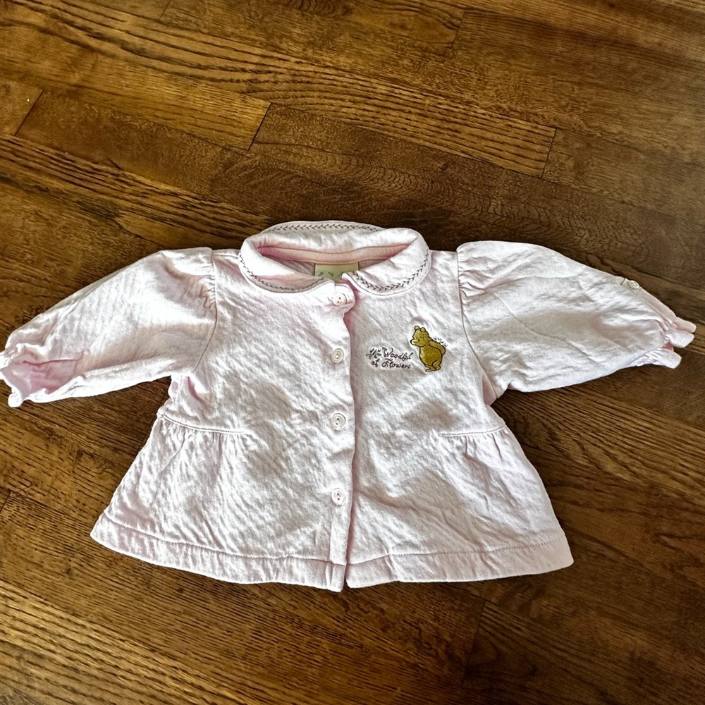 Classic Pooh Pink Button Down Shirt for Kids